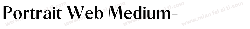 Portrait Web Medium字体转换